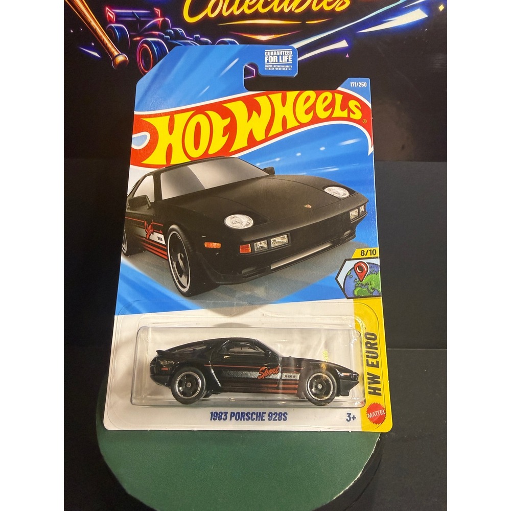 Hot Wheels 1983 Porsche 928S Black HW Euro 8/10 171/250 Diecast Car New 2026